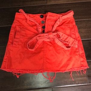 urban outfitters red skirt